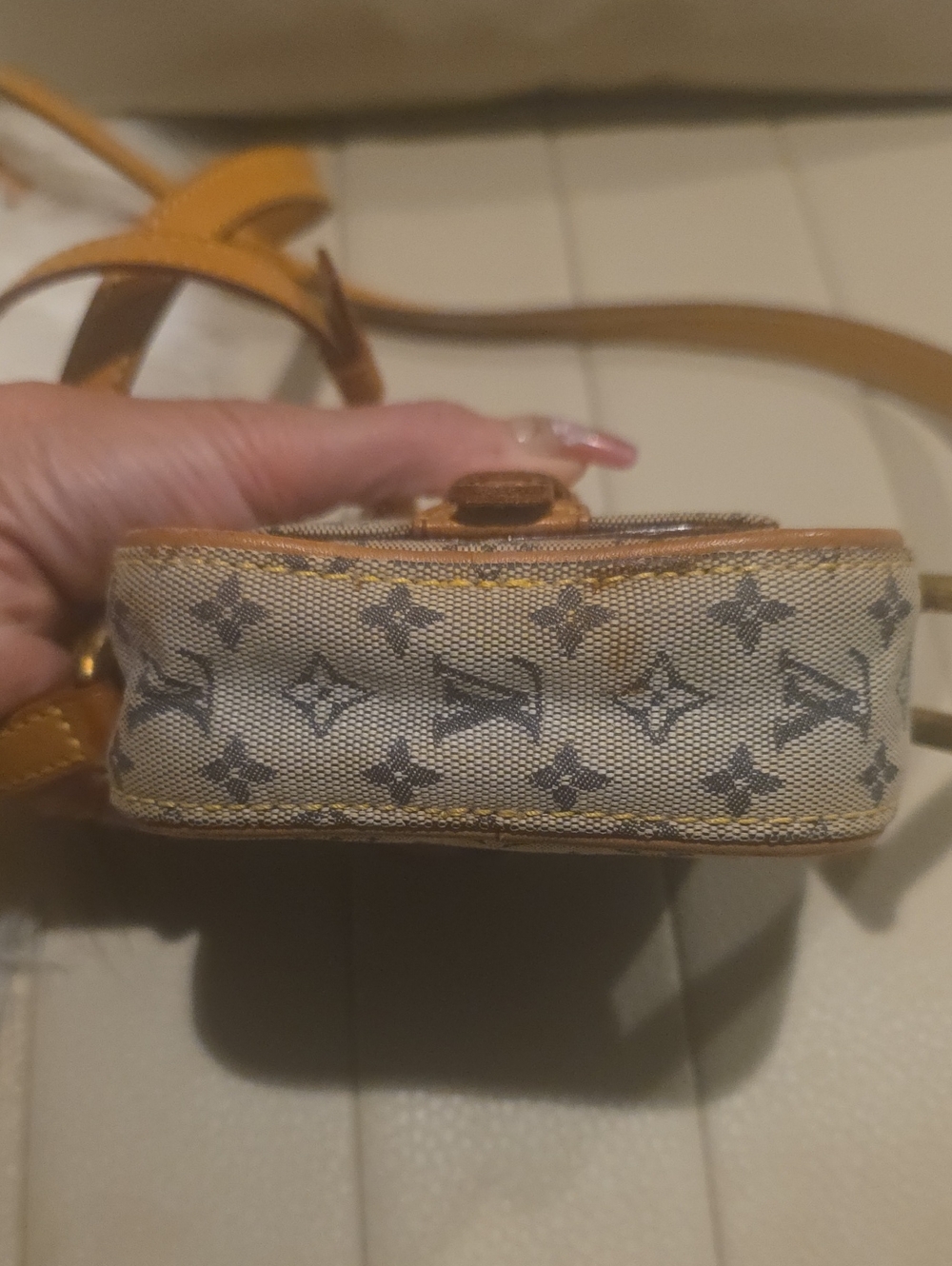 Louis Vuitton Mini Monogram Crossbody in Brown and Cream - Picture 5 of 14